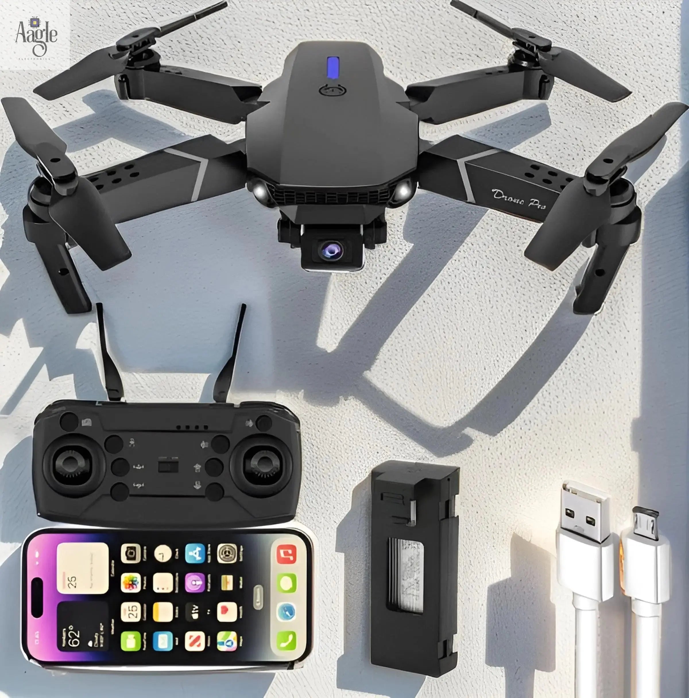 4k Dual Camera Chopping board E88 pro Drone aagle.shop